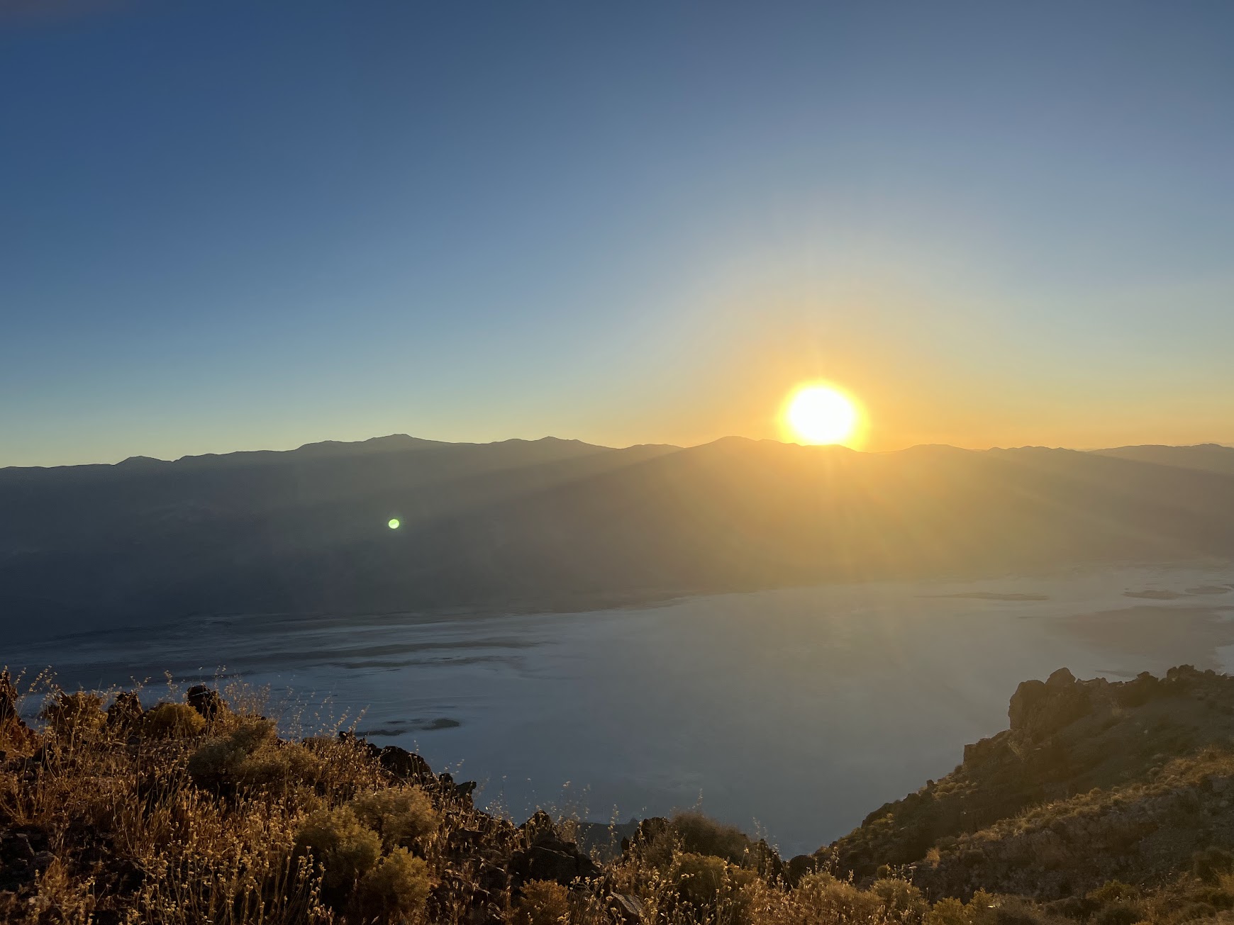 Sunset over Death Valley, California