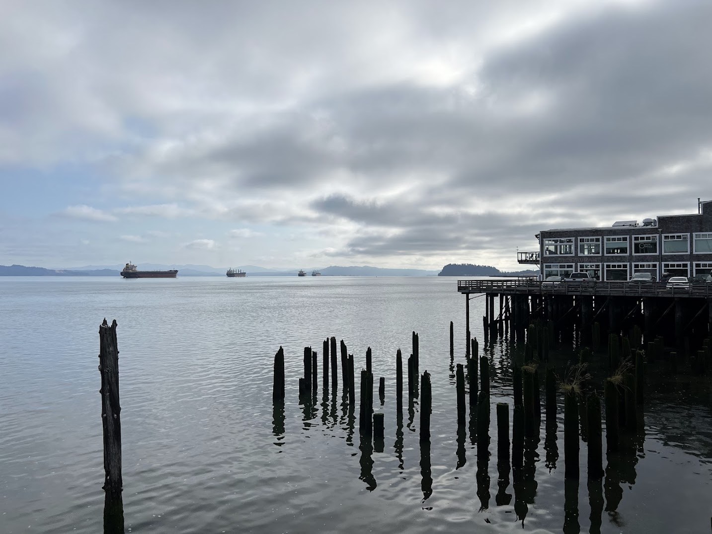 The pier in Astoria, Oregon