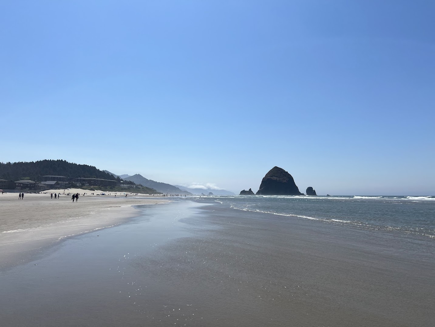 Cannon Beach with Haystack Rock in the distance