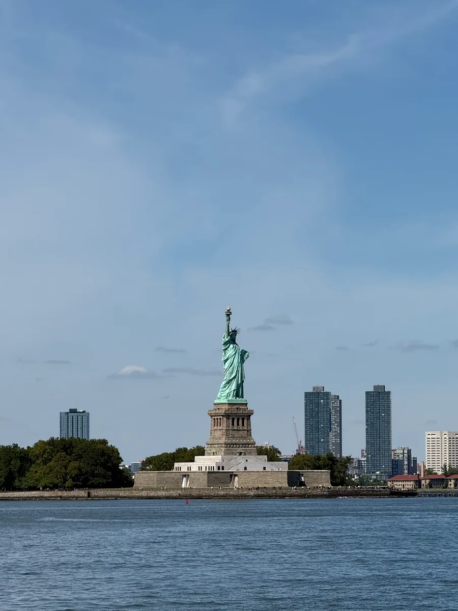 The Statue of Liberty viewed from the water